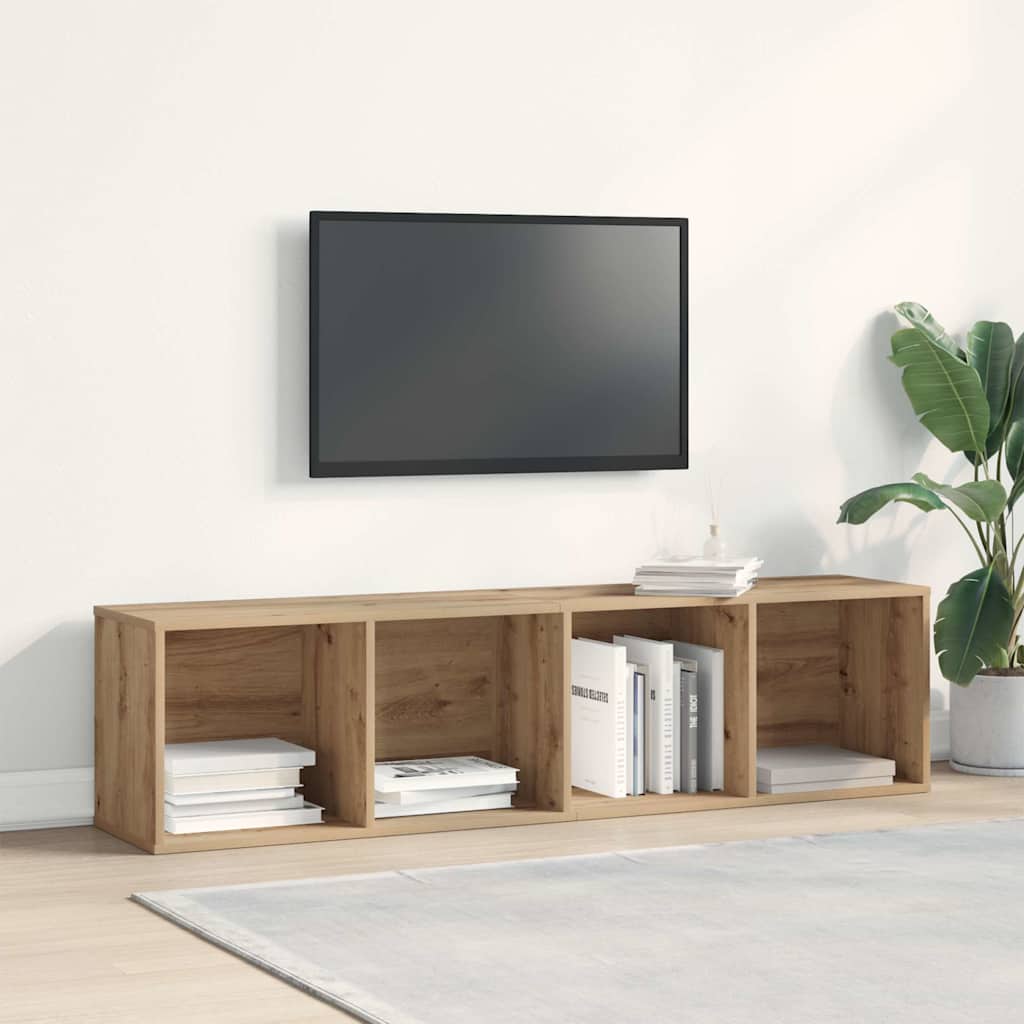 Bibliothèque/Meuble TV vieux bois 36x30x143cm bois d'ingénierie - XIOS