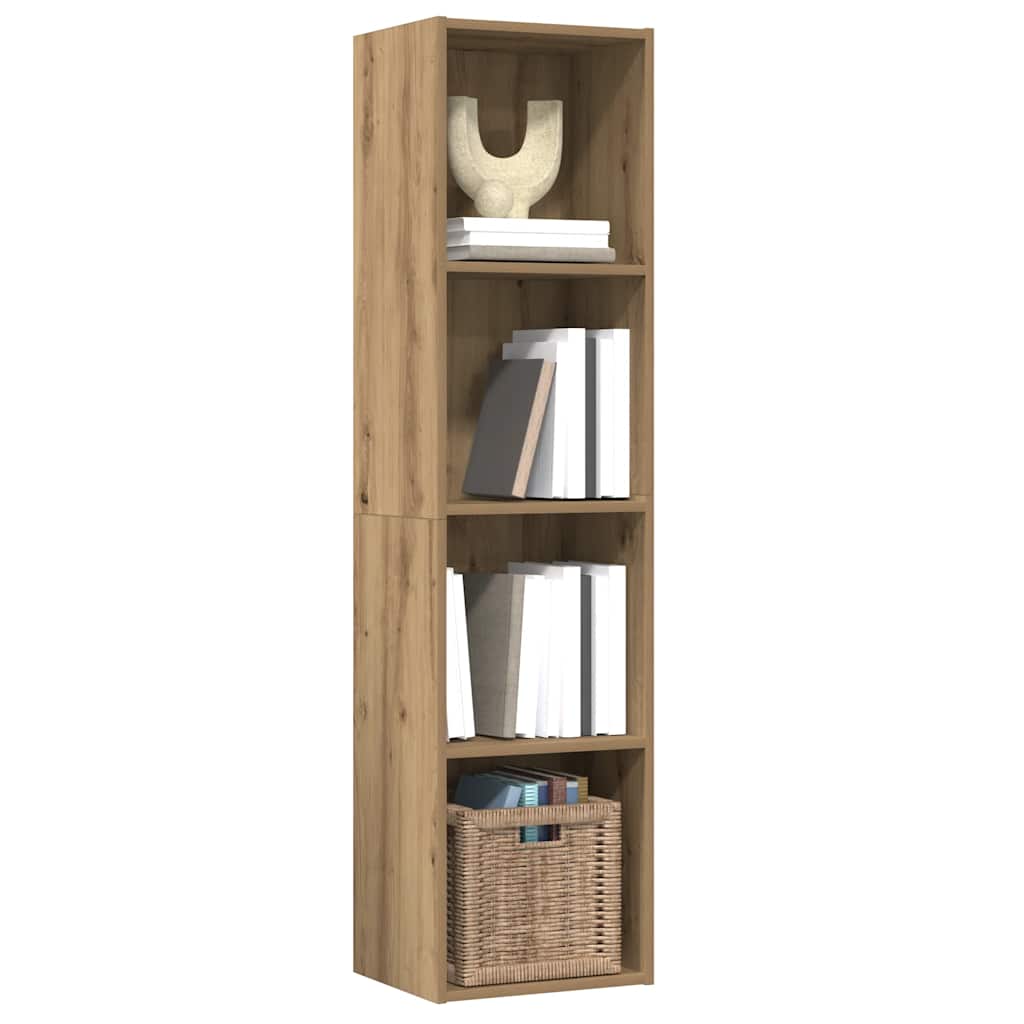 Bibliothèque/Meuble TV vieux bois 36x30x143cm bois d'ingénierie - XIOS