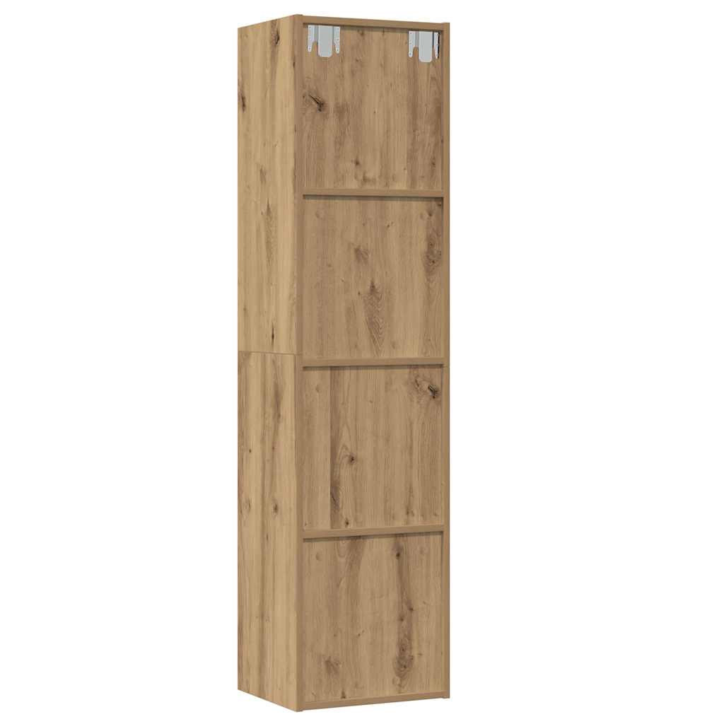Bibliothèque/Meuble TV vieux bois 36x30x143cm bois d'ingénierie - XIOS