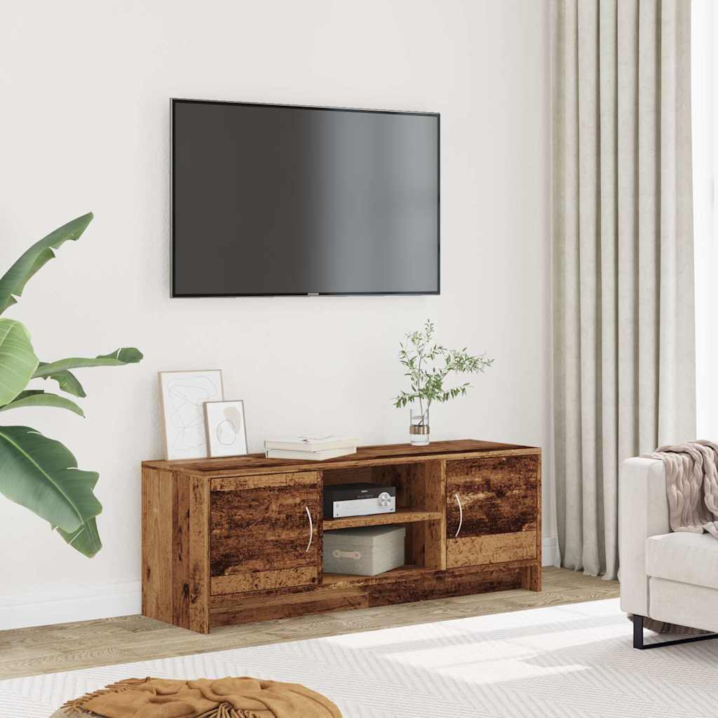 Meuble TV vieux bois 102x30x37,5 cm bois d'ingénierie - XIOS