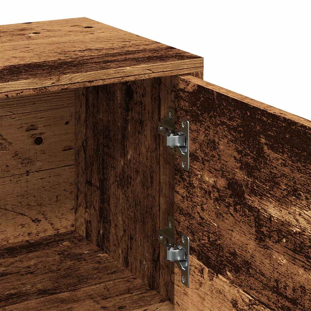 Meuble TV vieux bois 102x30x37,5 cm bois d'ingénierie - XIOS