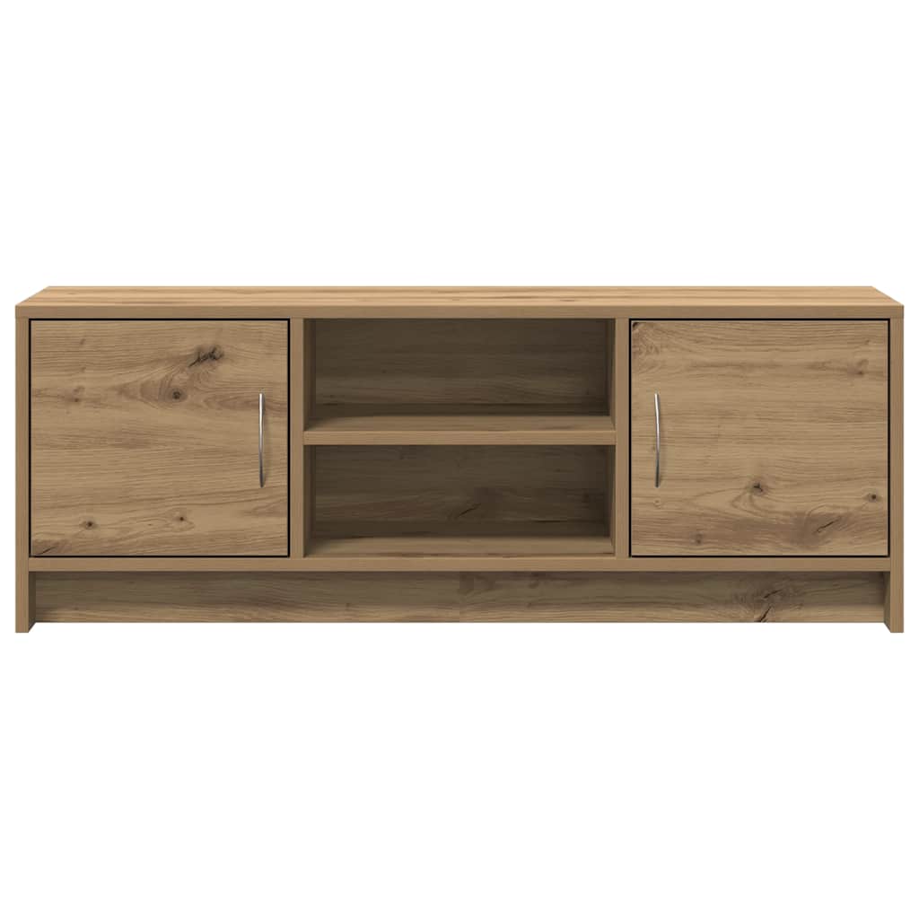 Meuble TV chêne artisanal 102x30x37,5 cm bois d'ingénierie - XIOS