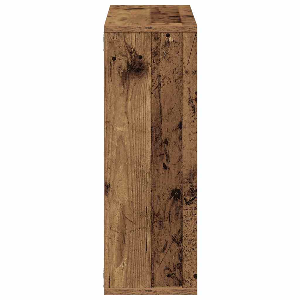 Étagère murale vieux bois 104x20x58,5 cm bois d'ingénierie - XIOS