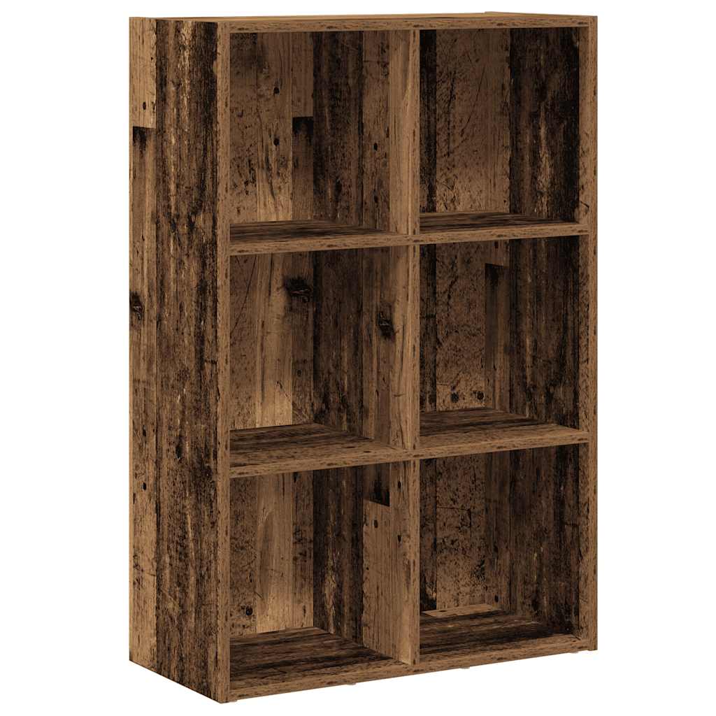 Bibliothèque/Buffet vieux bois 66x30x98 cm bois d'ingénierie - XIOS