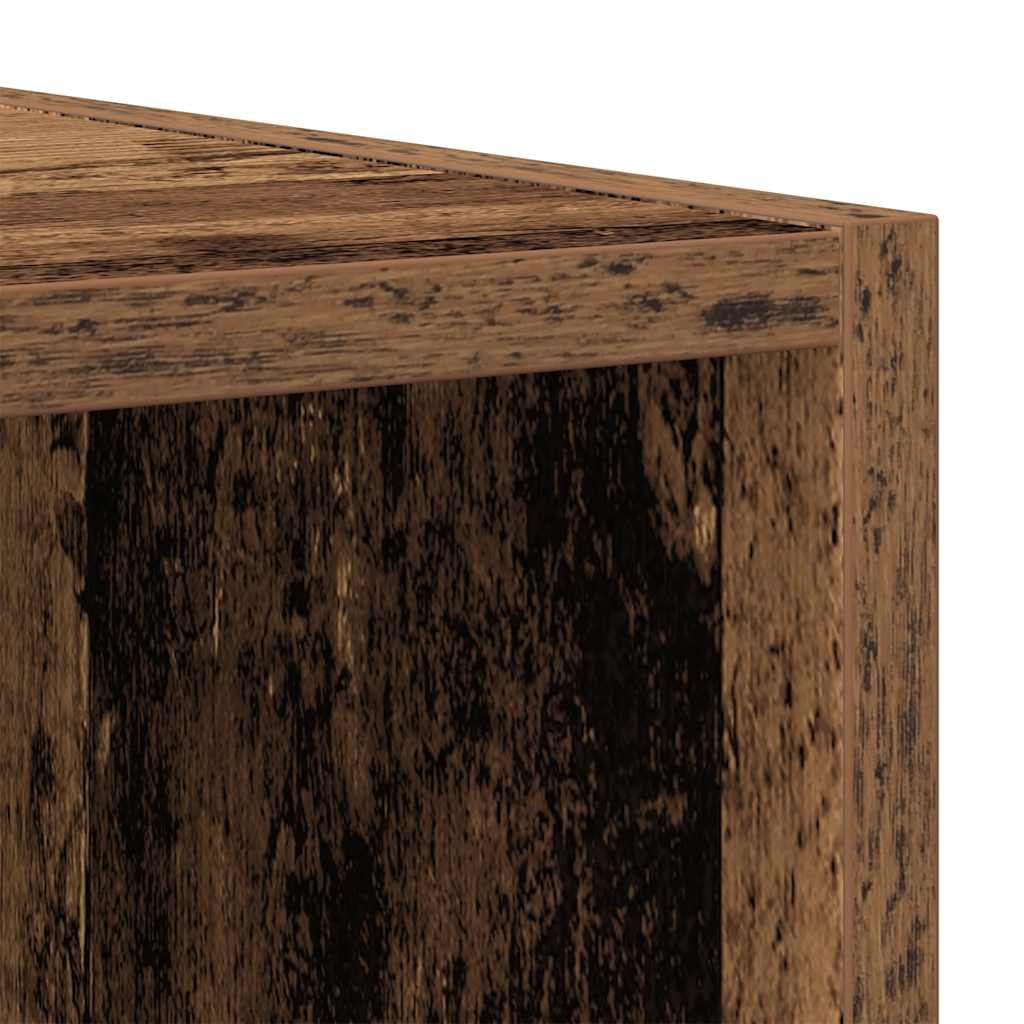 Bibliothèque/Buffet vieux bois 66x30x98 cm bois d'ingénierie - XIOS