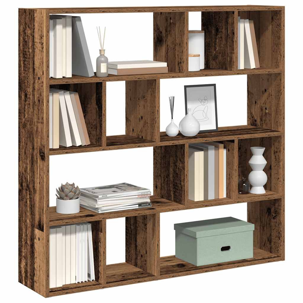 Bibliothèque/Séparateur de pièce vieux bois 105x24x102 cm - XIOS