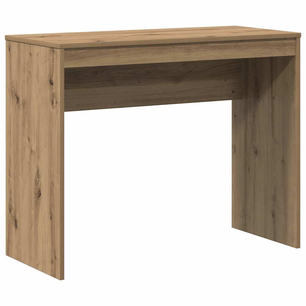 Bureau chêne artisanal 90x40x72 cm bois d'ingénierie - XIOS