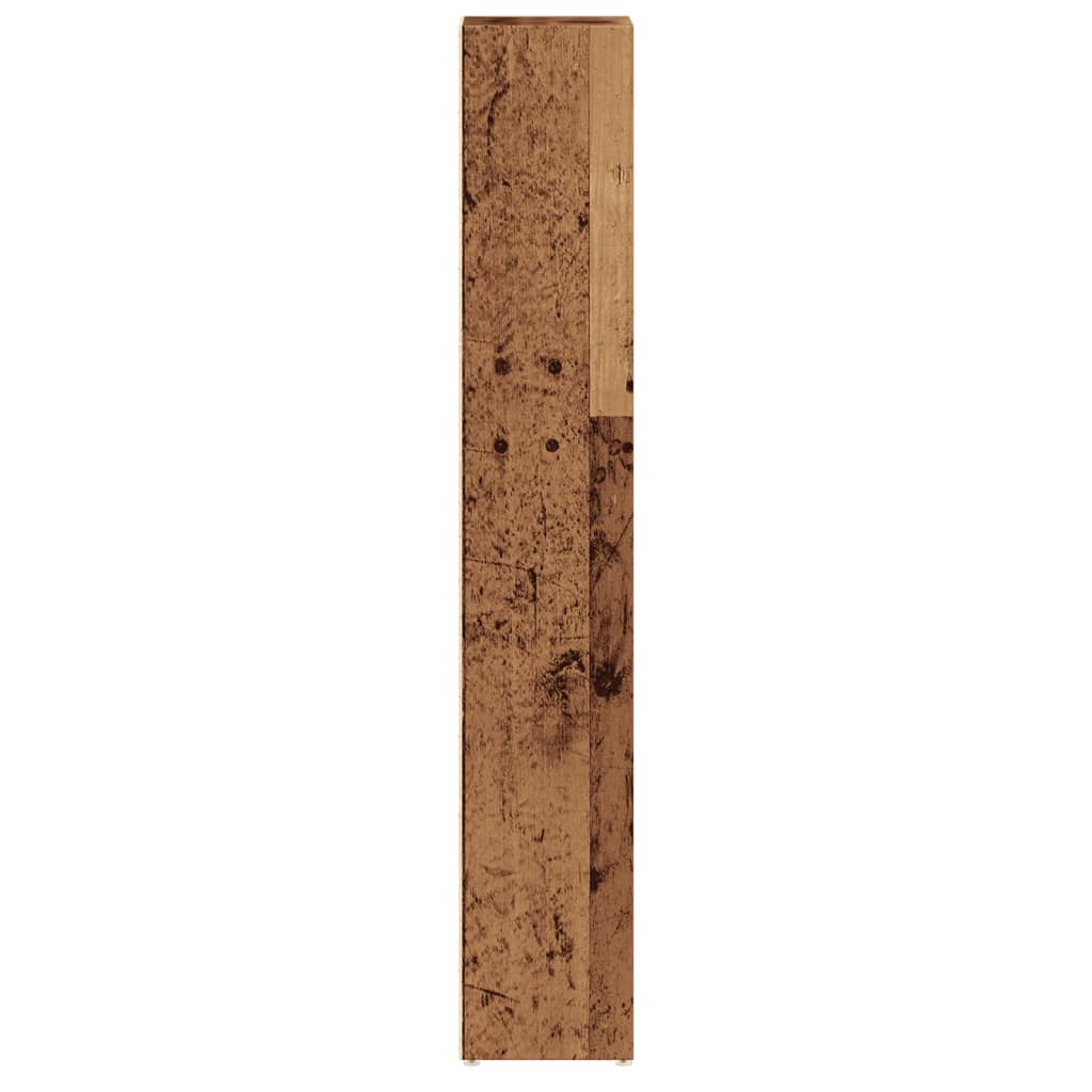 Armoires à CD 2 pcs vieux bois 21x16x93,5 cm bois d'ingénierie Fixations & meubles de rangement multimédia vidaXL