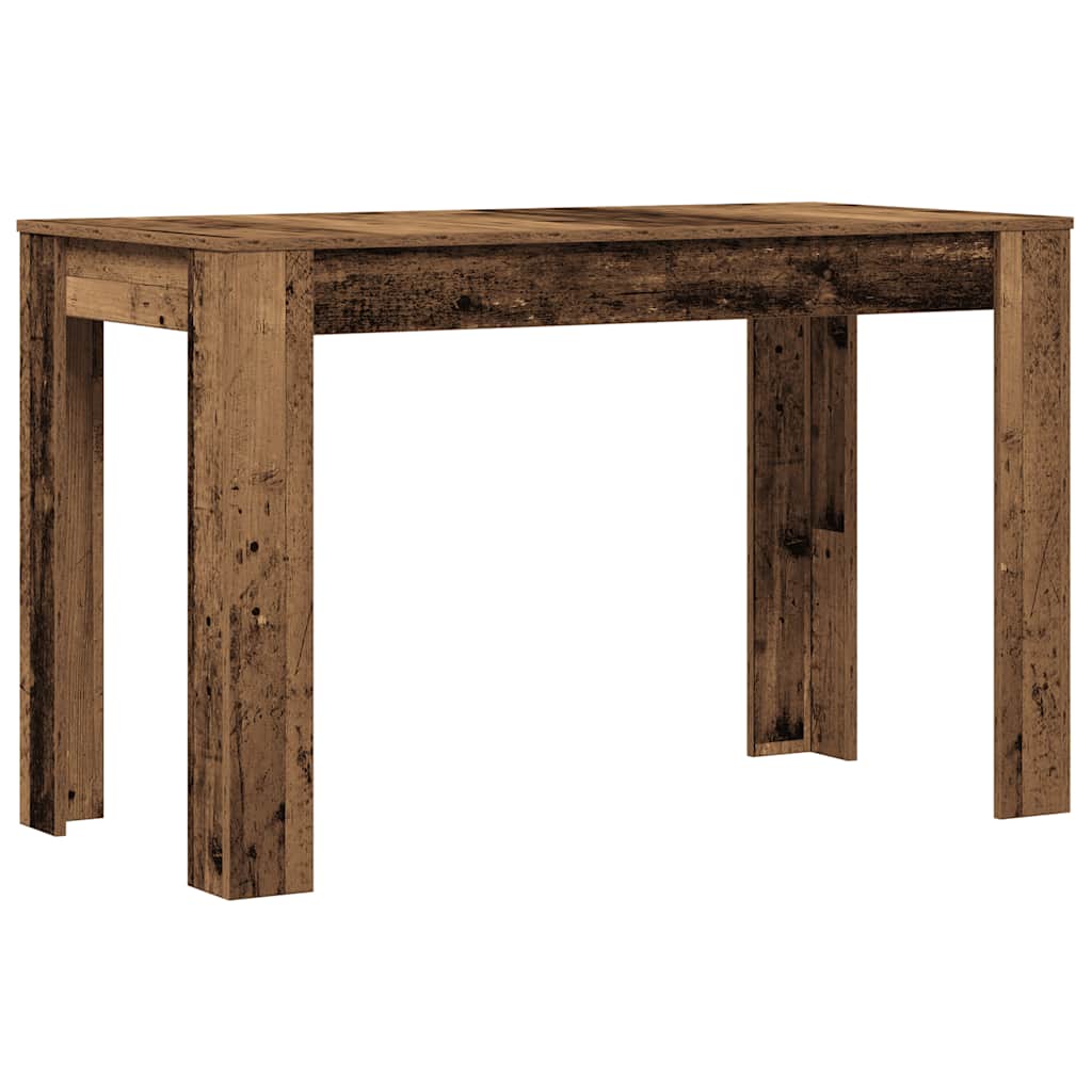 Table à manger vieux bois 120x60x76 cm bois d'ingénierie