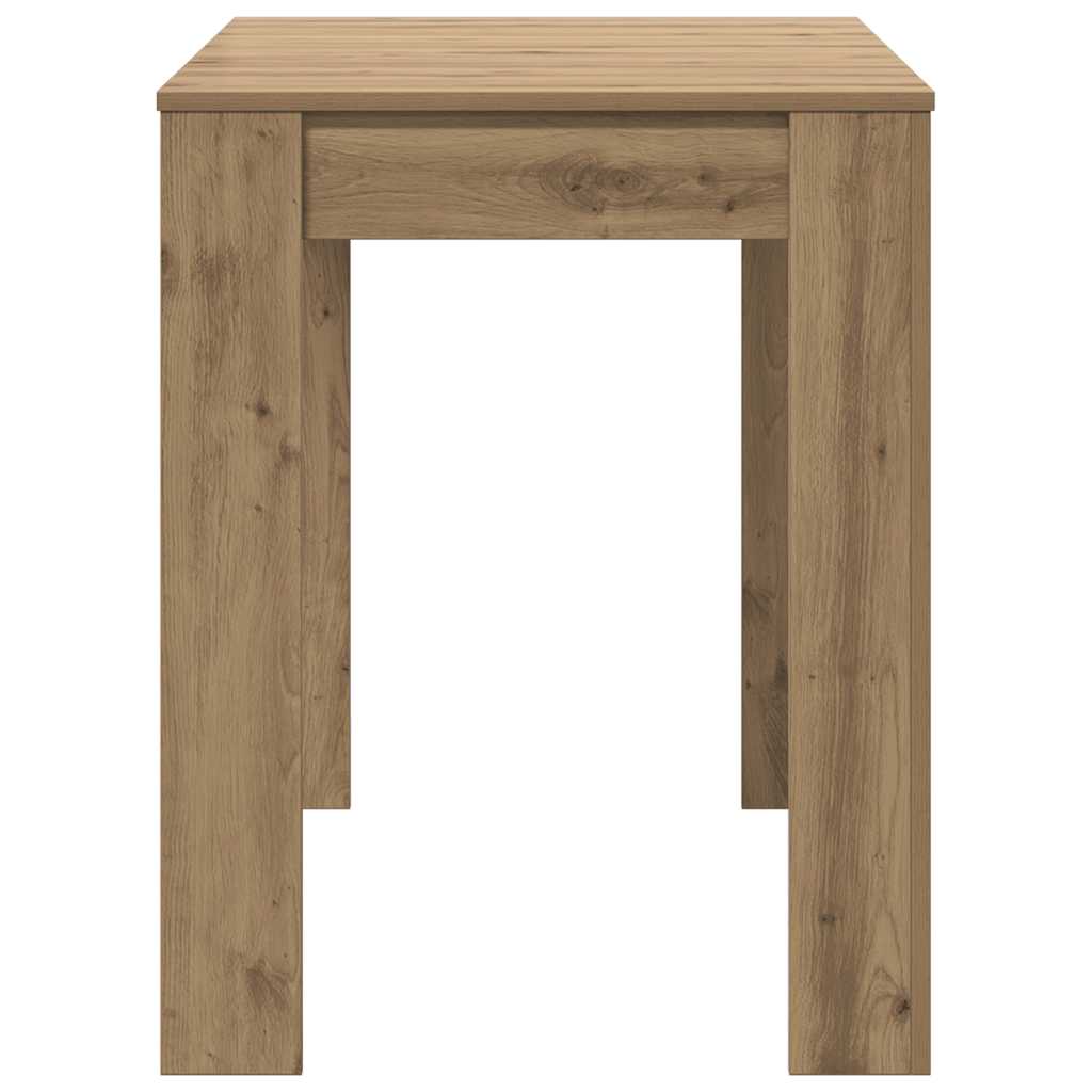Table à manger chêne artisanal 120x60x76 cm bois d'ingénierie
