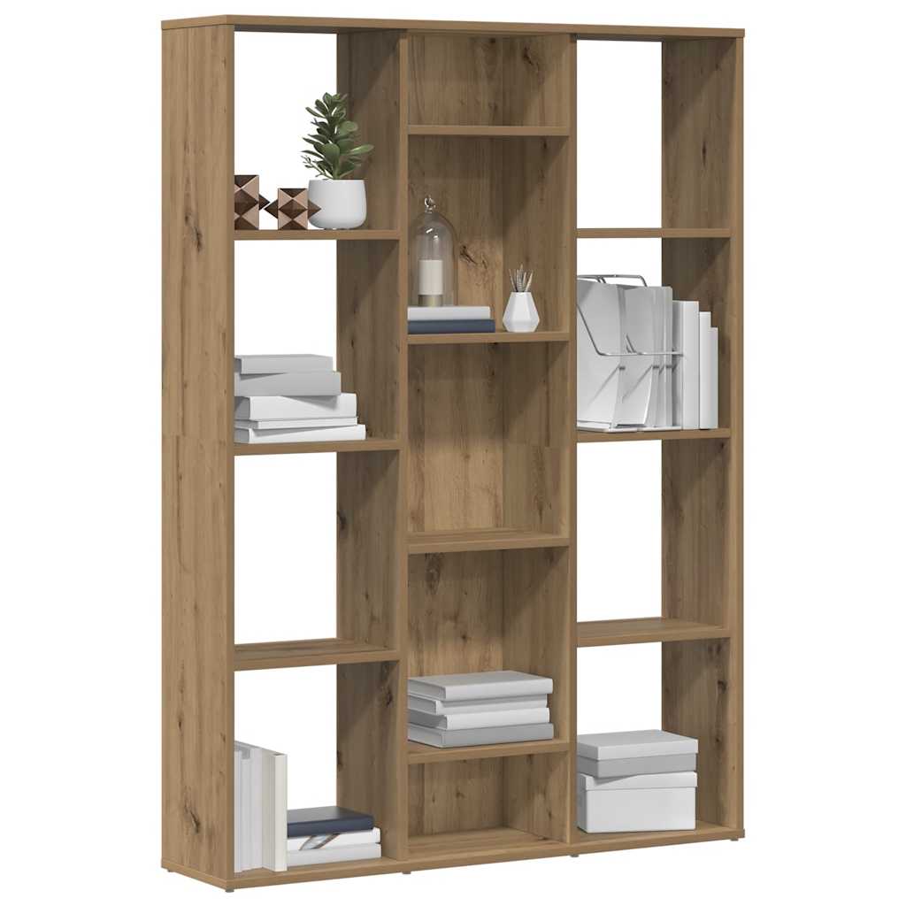 Séparateur de pièce/Bibliothèque chêne artisanal 100x24x140 cm - XIOS