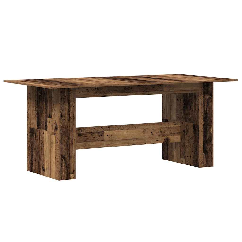 Table à manger vieux bois 180x90x76 cm bois d'ingénierie - XIOS