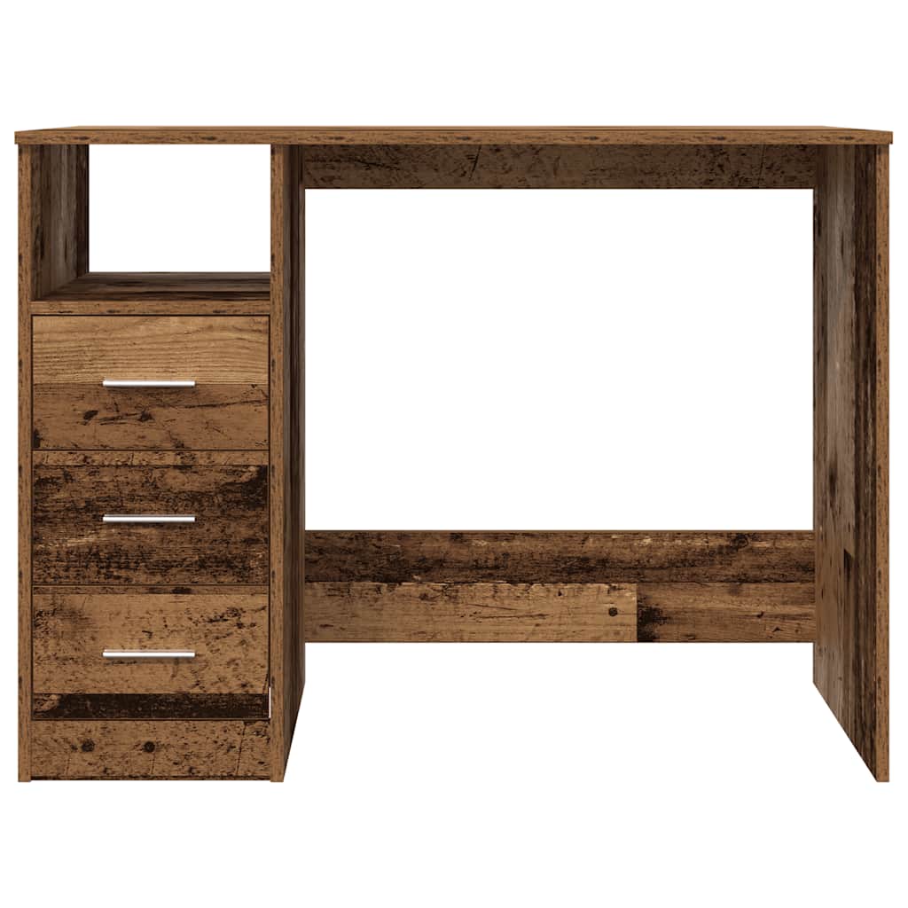 Bureau vieux bois 102x76x50 cm bois d'ingénierie - XIOS