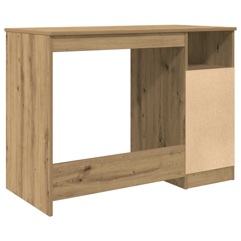 Bureau chêne artisanal 102x50x76 cm bois d'ingénierie - XIOS