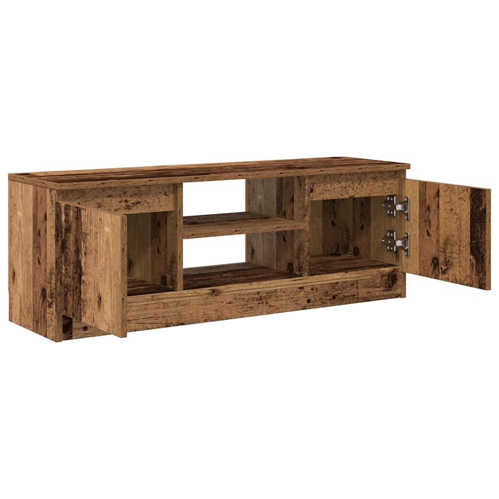 Meuble TV vieux bois 102x30x36 cm bois d'ingénierie - XIOS