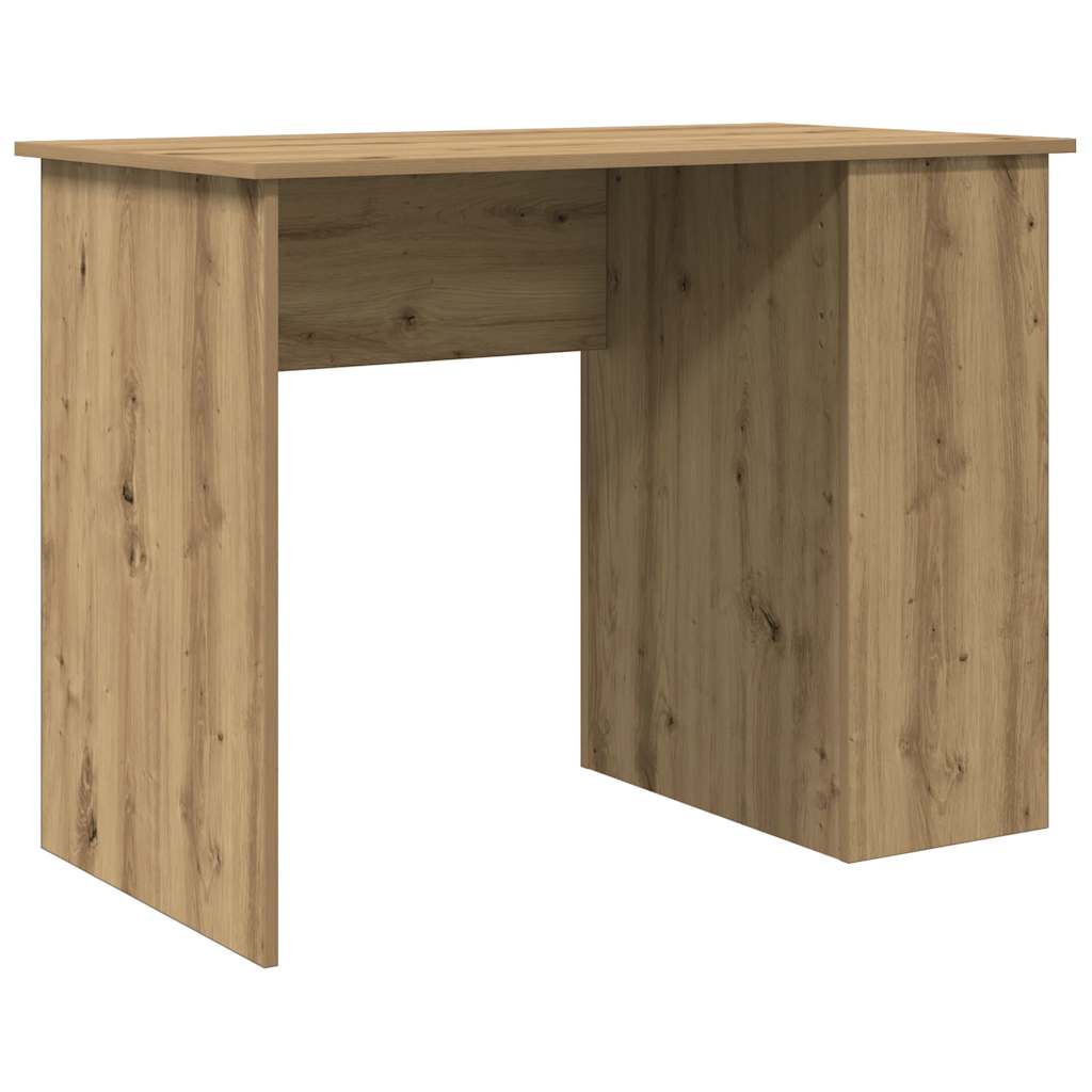 Bureau chêne artisanal 100x55x75 cm bois d'ingénierie - XIOS