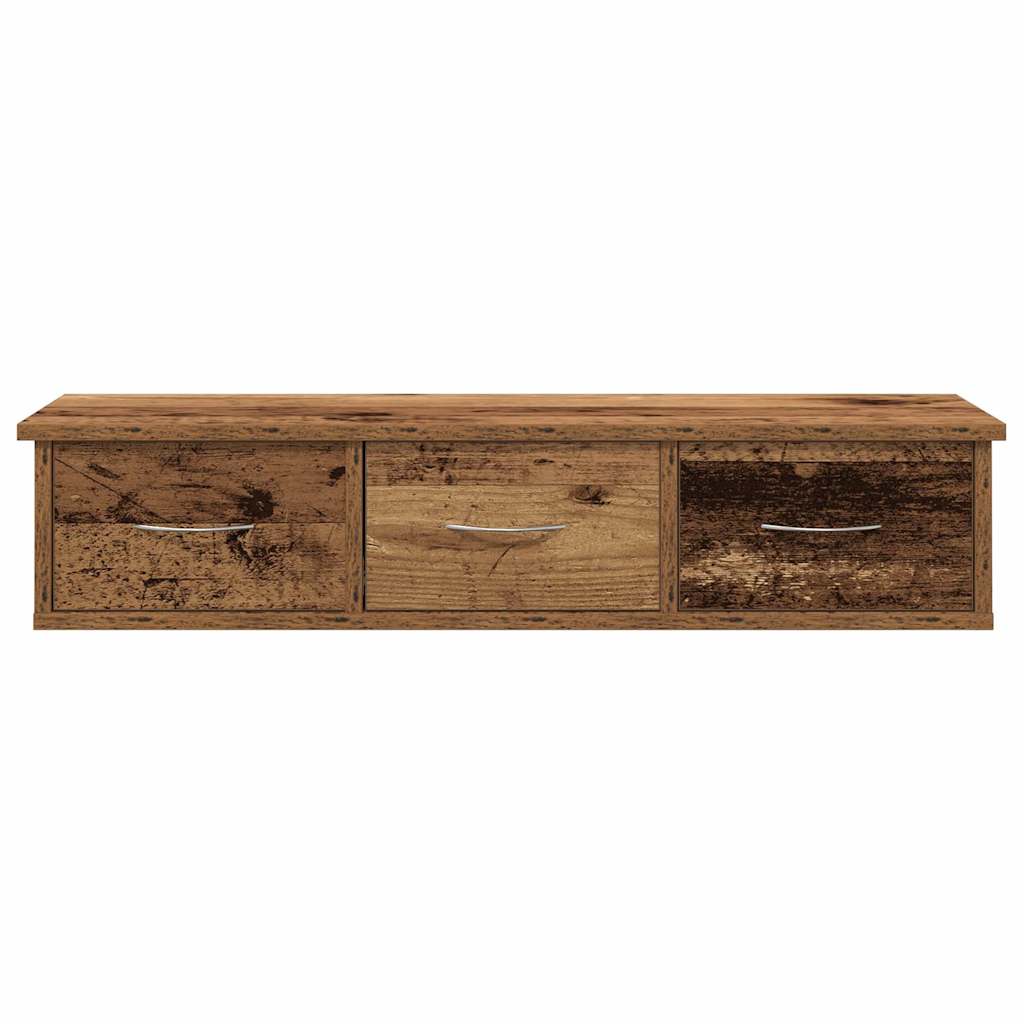 Armoire murale vieux bois 88x26x18,5 cm bois d'ingénierie - XIOS
