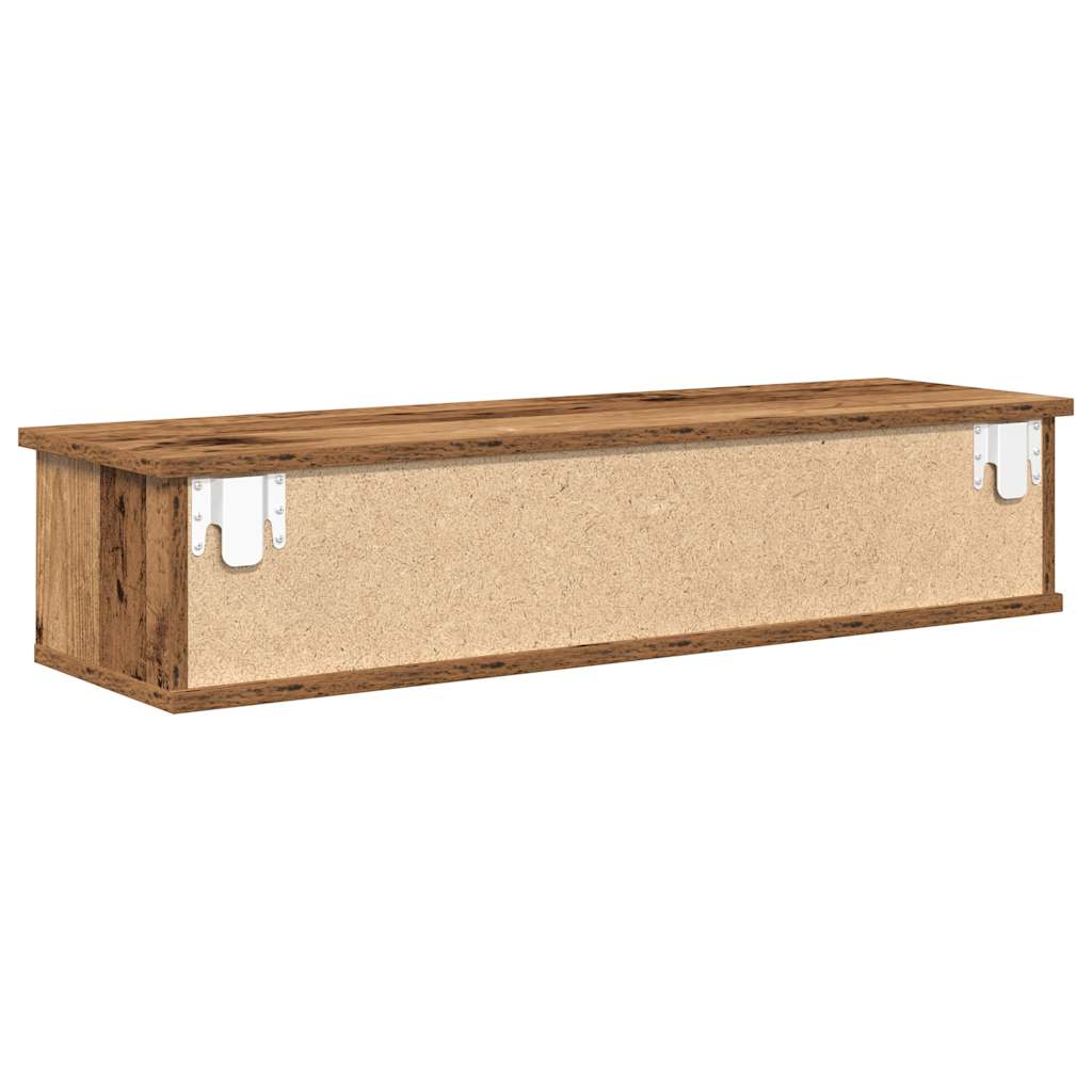 Armoire murale vieux bois 88x26x18,5 cm bois d'ingénierie - XIOS