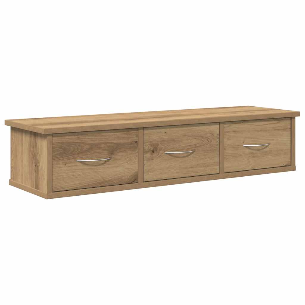Armoire murale chêne artisanal 88x26x18,5 cm bois d'ingénierie - XIOS