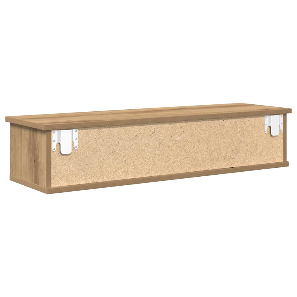 Armoire murale chêne artisanal 88x26x18,5 cm bois d'ingénierie - XIOS