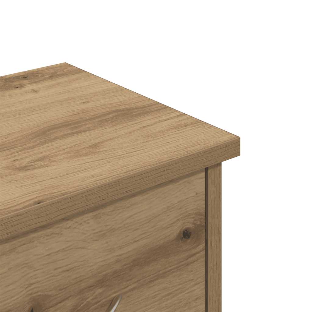 Armoire murale chêne artisanal 88x26x18,5 cm bois d'ingénierie - XIOS