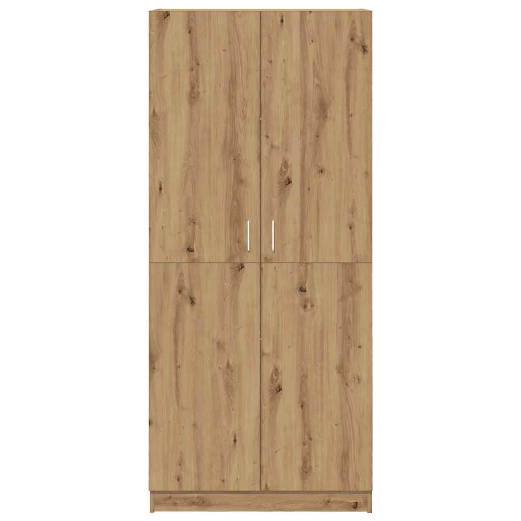 Armoire en chêne artisanal 90 x 52 x 200 cm bois d'ingénierie - XIOS