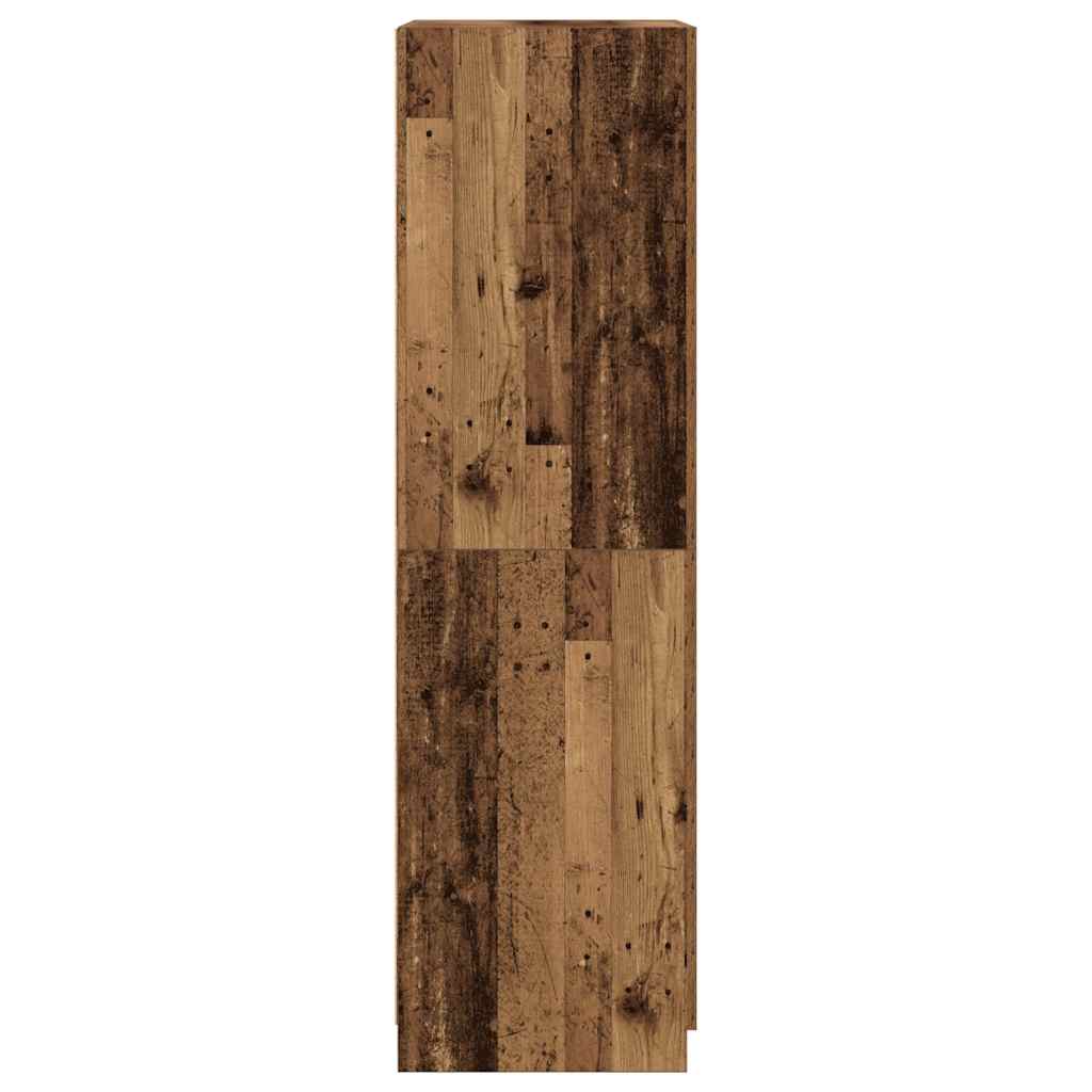 Garde-robe vieux bois 80x52x180 cm bois d'ingénierie - XIOS