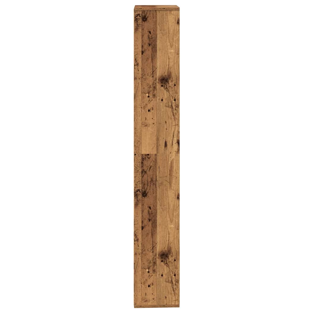 Bibliothèque vieux bois 157x24x160 cm bois d'ingénierie - XIOS