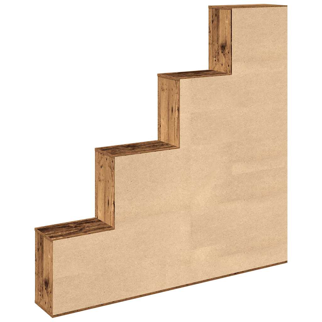 Bibliothèque vieux bois 157x24x160 cm bois d'ingénierie - XIOS