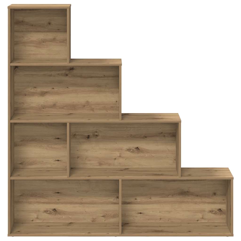 Bibliothèque chêne artisanal 157x24x160 cm bois d'ingénierie - XIOS