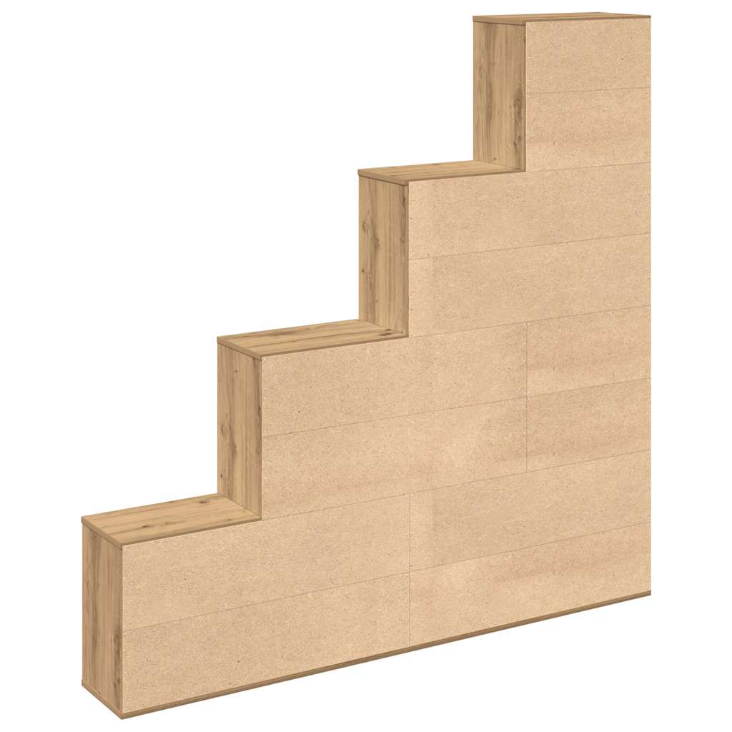 Bibliothèque chêne artisanal 157x24x160 cm bois d'ingénierie - XIOS