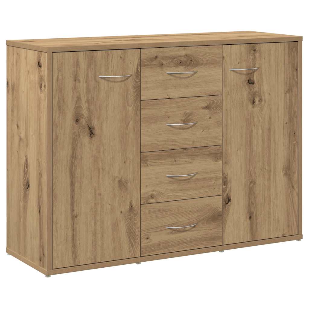 Buffet chêne artisanal 88x30x64 cm bois d'ingénierie - XIOS