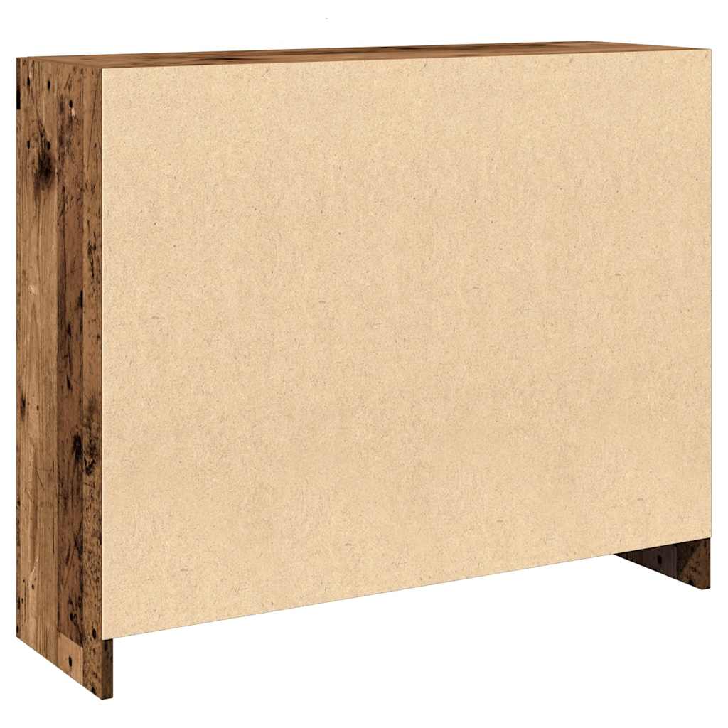 Buffet vieux bois 91x28x75 cm bois d'ingénierie - XIOS