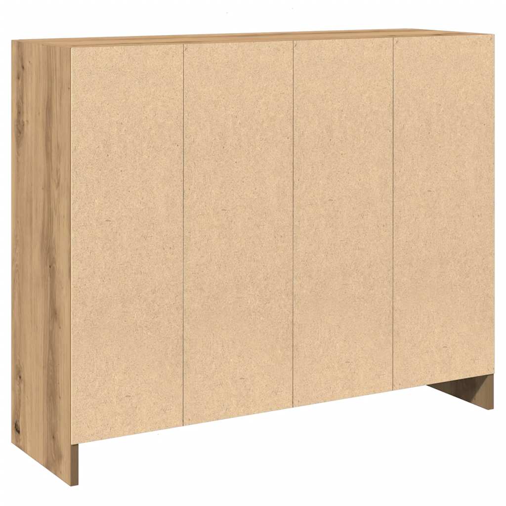 Buffet chêne artisanal 91x28x75 cm bois d'ingénierie - XIOS