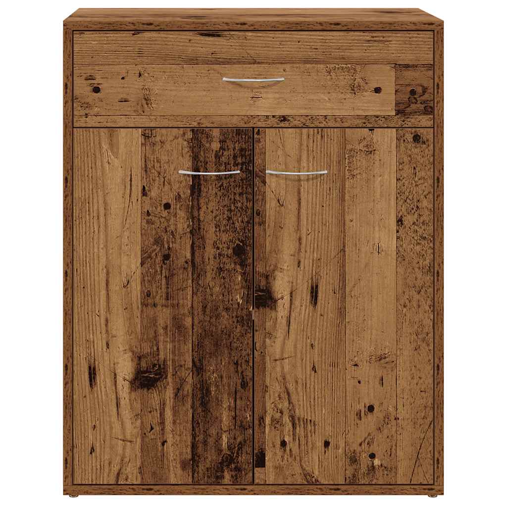 Buffet vieux bois 60x30x75 cm bois d'ingénierie - XIOS