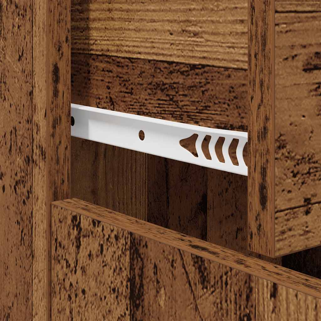 Buffet vieux bois 60x30x75 cm bois d'ingénierie - XIOS