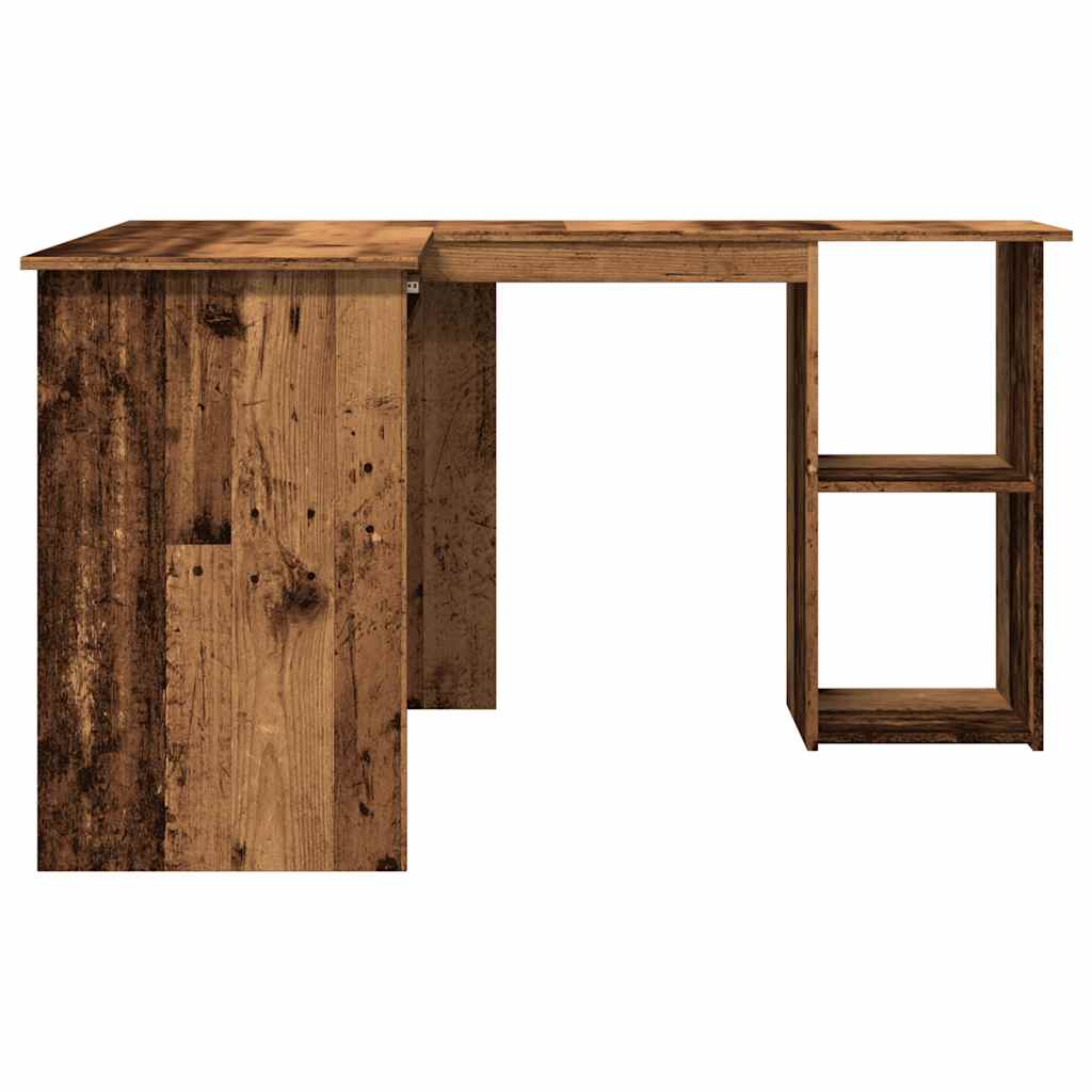 Bureau d'angle vieux bois 120x140x75 cm bois d'ingénierie - XIOS