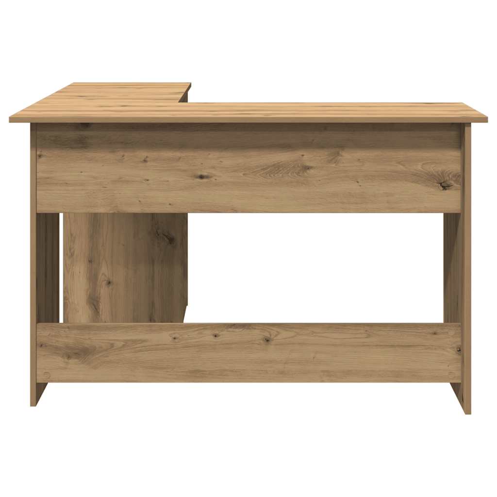 Bureau d'angle chêne artisanal 120x140x75 cm bois d'ingénierie - XIOS