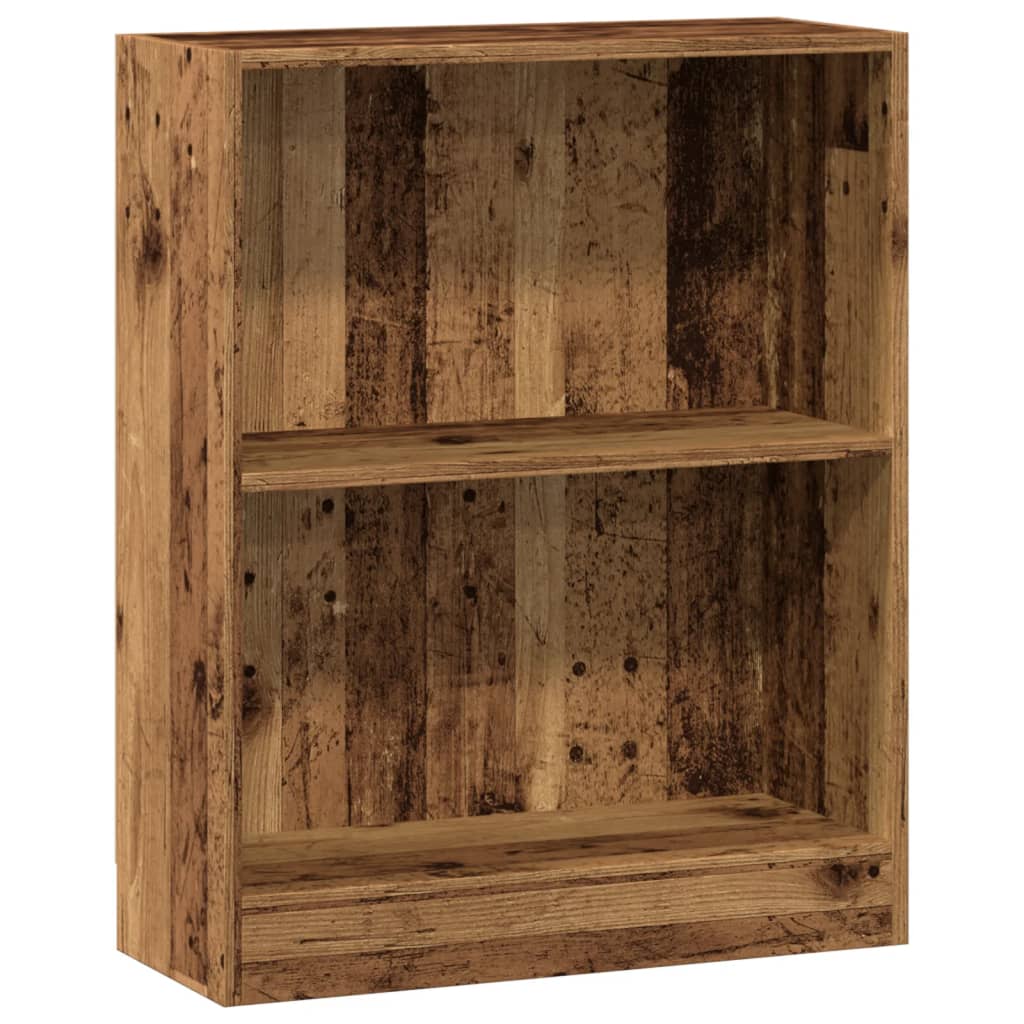 Bibliothèque vieux bois 60x24x76 cm bois d'ingénierie - XIOS