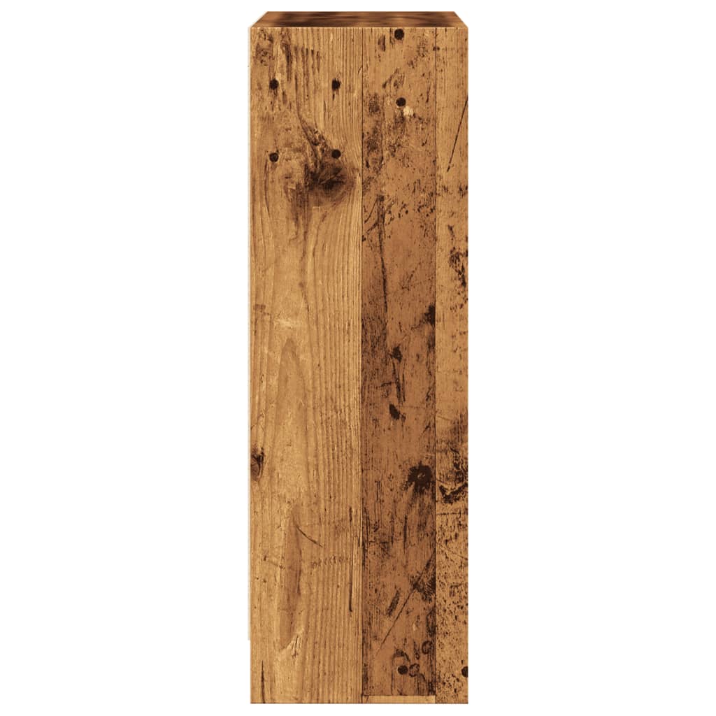 Bibliothèque vieux bois 60x24x76 cm bois d'ingénierie - XIOS