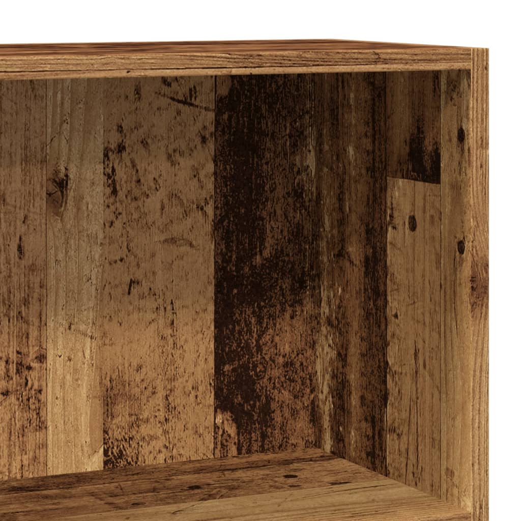 Bibliothèque vieux bois 60x24x76 cm bois d'ingénierie - XIOS