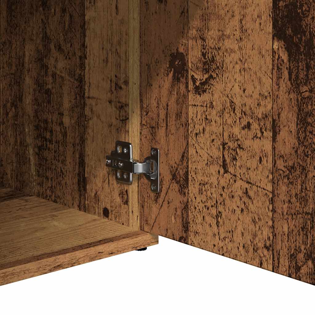 Buffet vieux bois 91x29,5x75 cm bois d'ingénierie - XIOS