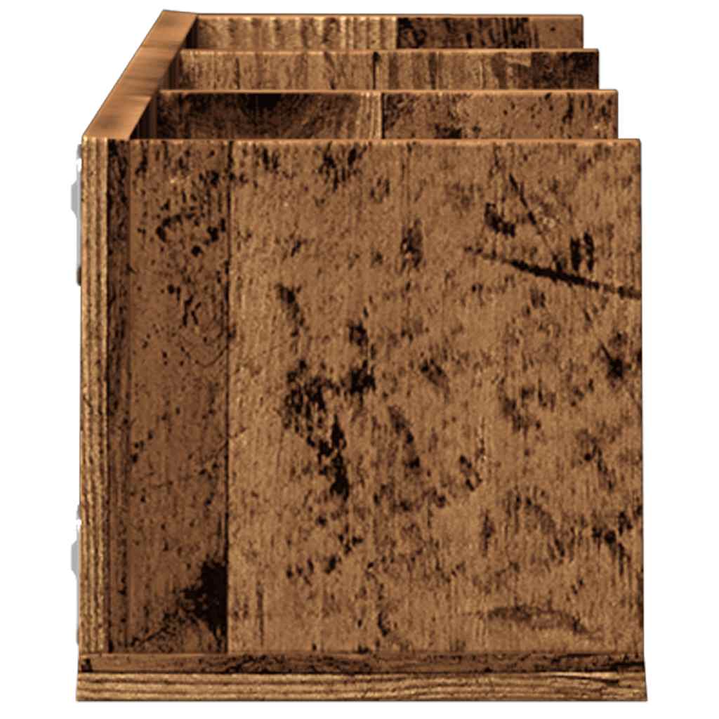 Étagère murale à CD vieux bois 75x18x18 cm bois d'ingénierie - XIOS