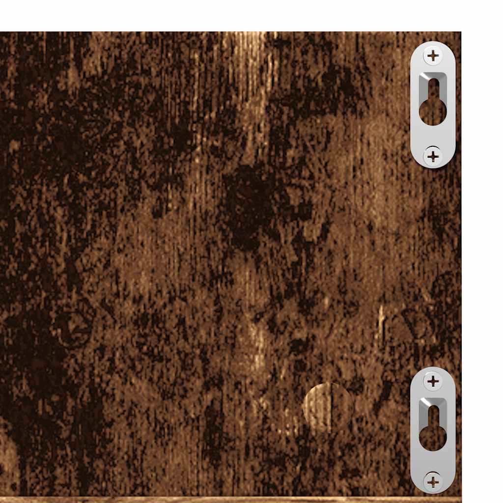 Étagère murale à CD vieux bois 75x18x18 cm bois d'ingénierie - XIOS