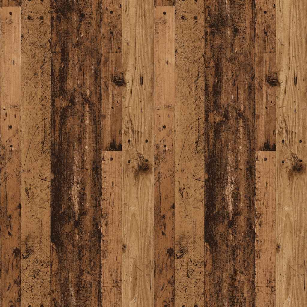 Étagère murale à CD vieux bois 100x18x18 cm bois d'ingénierie