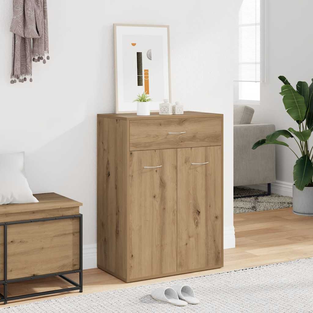 Armoire à chaussures chêne artisanal bois d'ingénierie - XIOS