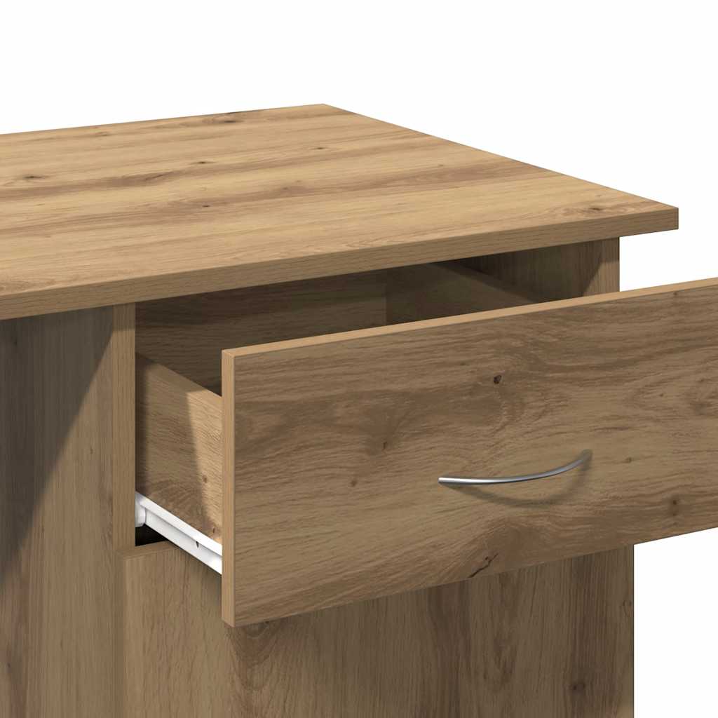 Bureau chêne artisanal 100x50x76 cm bois d'ingénierie - XIOS
