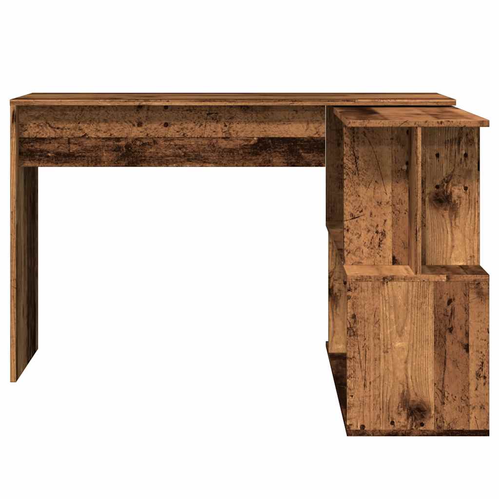 Bureau d'angle vieux bois 200,5x50x76 cm bois d'ingénierie - XIOS