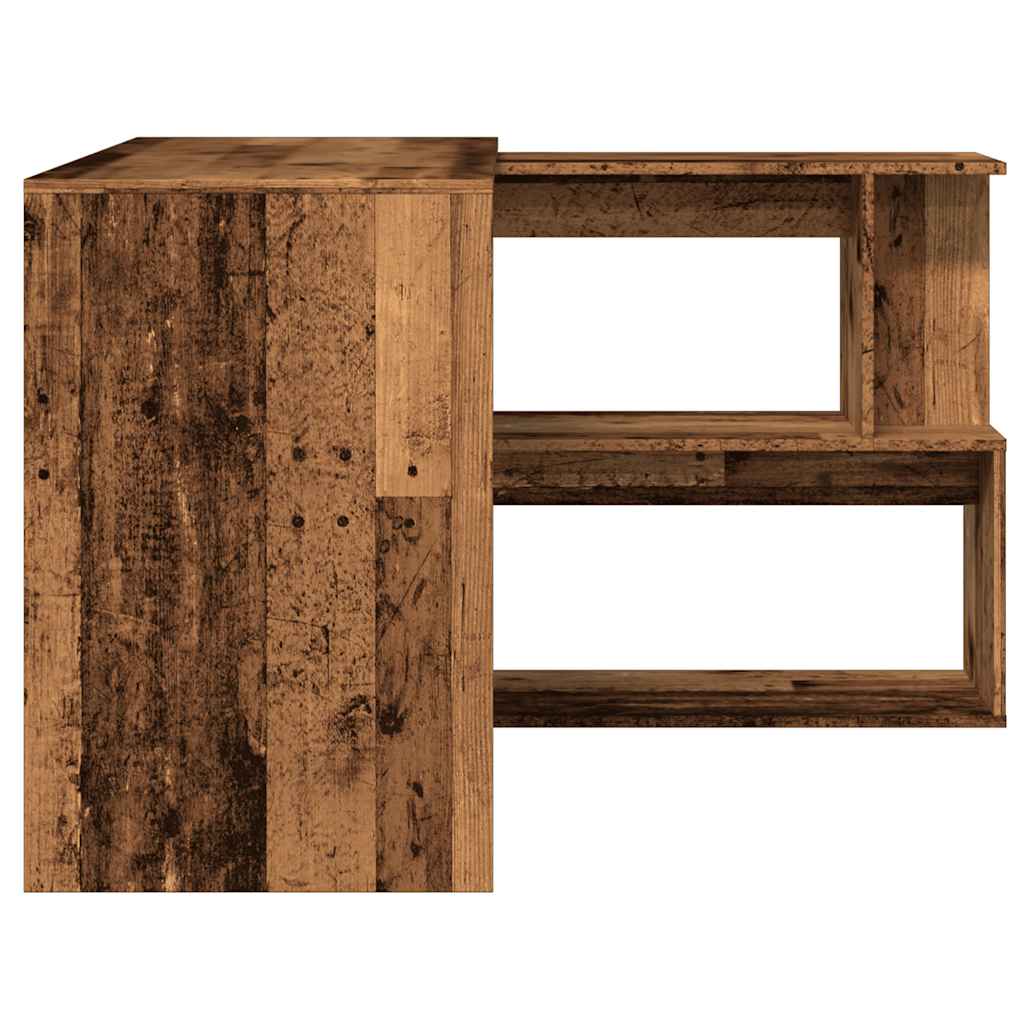 Bureau d'angle vieux bois 200,5x50x76 cm bois d'ingénierie - XIOS