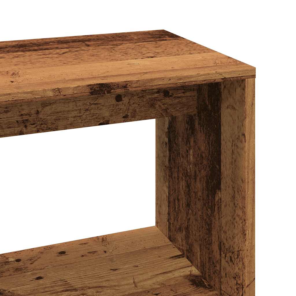 Bureau d'angle vieux bois 200,5x50x76 cm bois d'ingénierie - XIOS